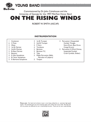 On the Rising Winds: Score