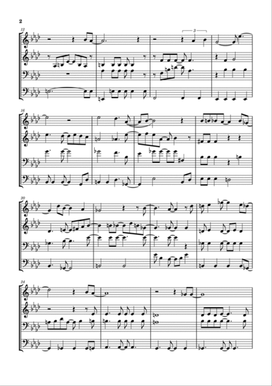 So Long, Frank Lloyd Wright Brass Ensemble scores gallery preview page 3