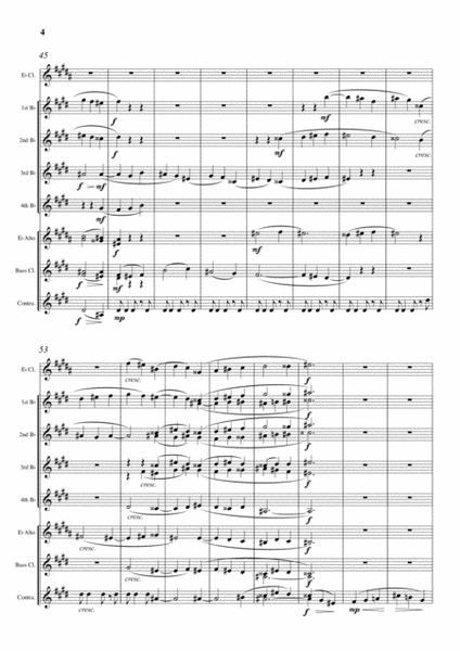 Willow Creek (An American Idyll) for Clarinet Choir