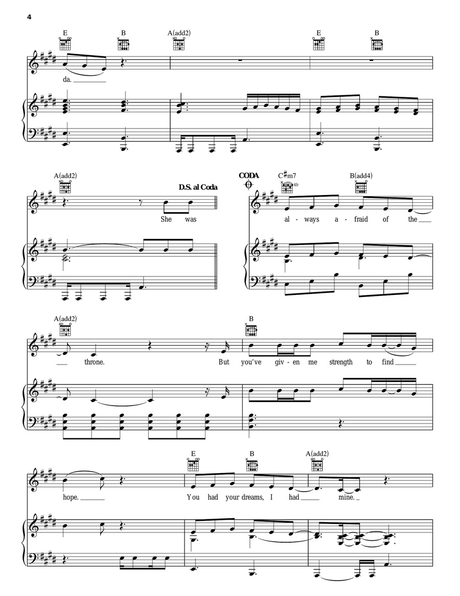 Two Worlds Collide Piano, Vocal, Guitar scores gallery preview page 4