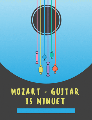 Book cover for Mozart 15 Minuet for guitar