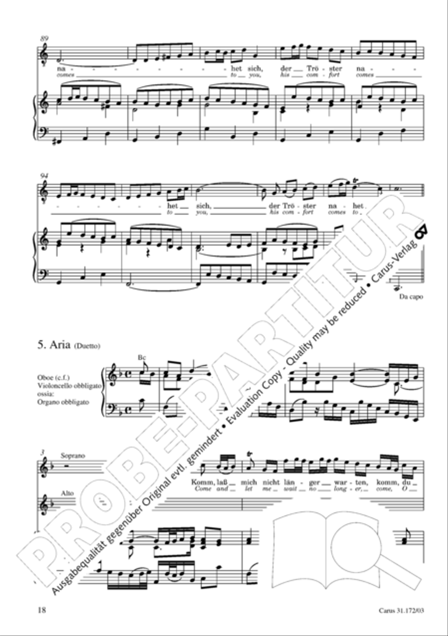 Sound forth, now with singing (Erschallet, ihr Lieder) 4-Part scores gallery preview page 19