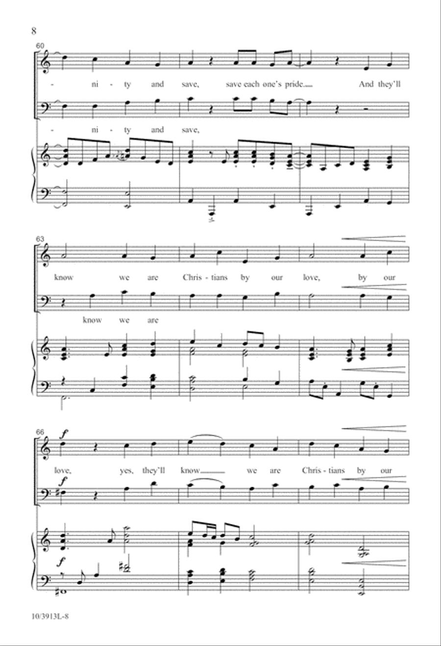 They'll Know We Are Christians 2-Part scores gallery preview page 8