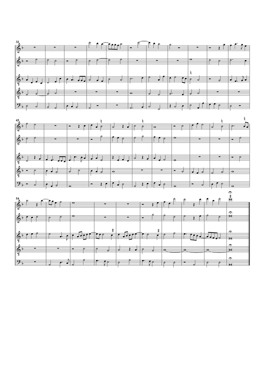 Inviolata, integra et casta es Maria (arrangement for 5 recorders) Recorder scores gallery preview page 2