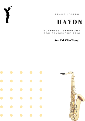Book cover for "Surprise" Symphony for Saxophone Trio