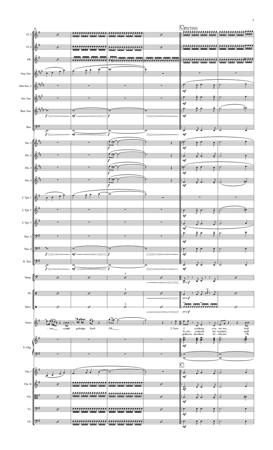 Mama Full Orchestra scores gallery preview page 4