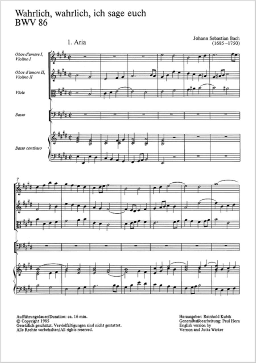 Truly, truly I say to you (Wahrlich, wahrlich, ich sage euch) 4-Part scores gallery preview page 2