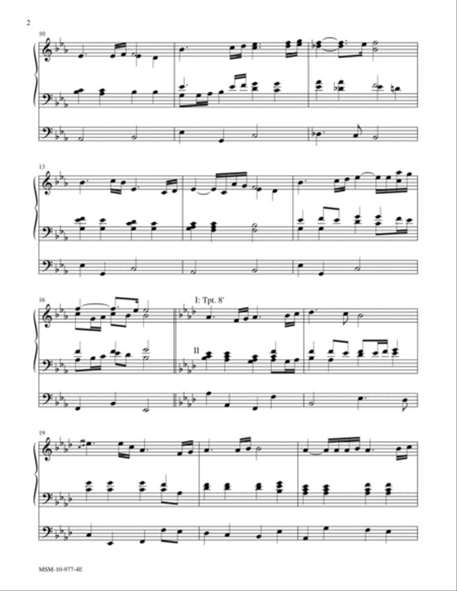 Trumpet Tune in A-flat Trumpet Tune in A-flat Trumpet scores gallery preview page 2