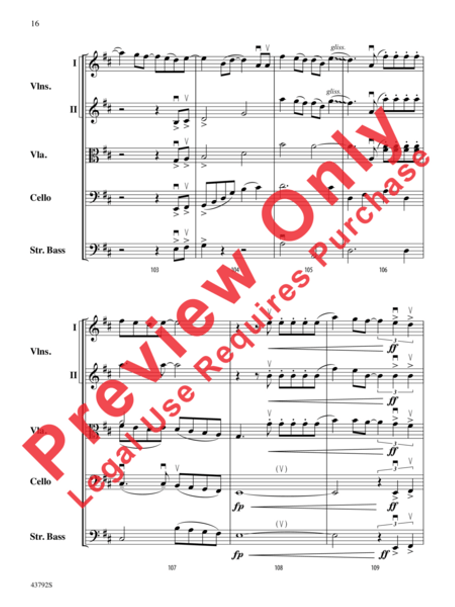 I Don't Want to Miss a Thing String Orchestra scores gallery preview page 35