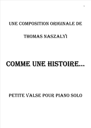 Comme une histoire...