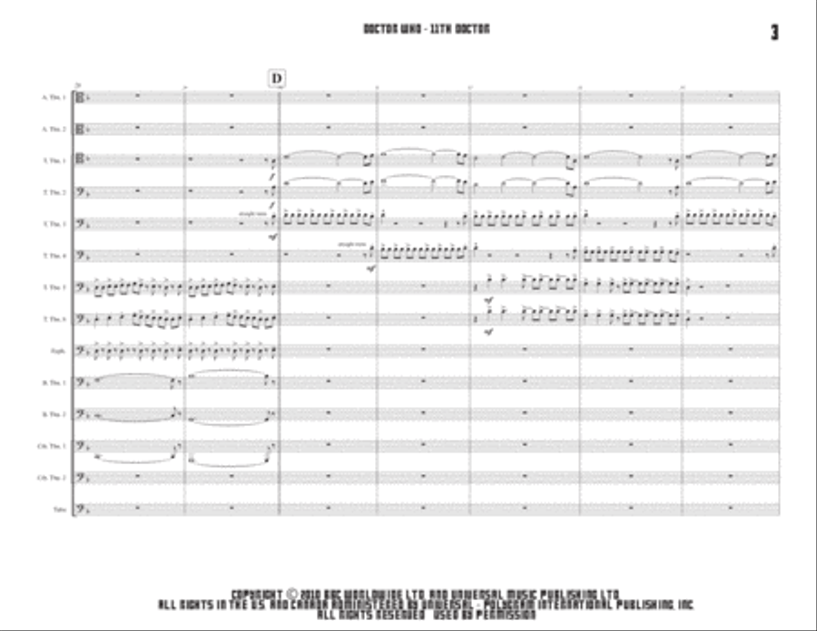 I Am The Doctor Large Ensemble scores gallery preview page 3