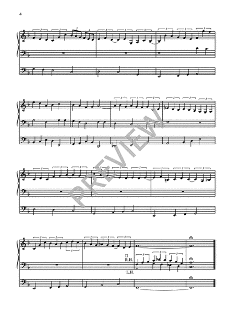 Four Chorale Preludes for Organ Organ Solo scores gallery preview page 6