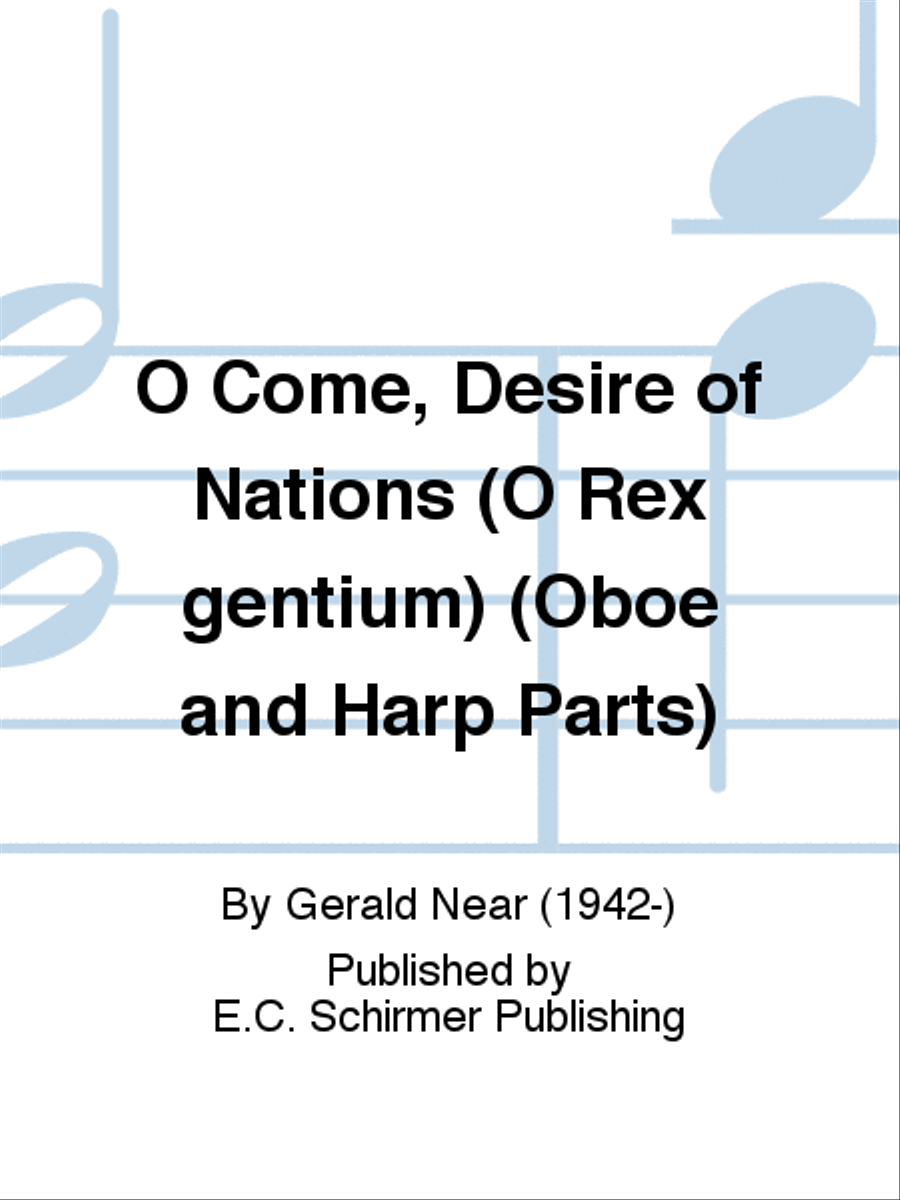 O Come, Desire of Nations (O Rex gentium) (Oboe and Harp Parts) Choir scores gallery preview page 1