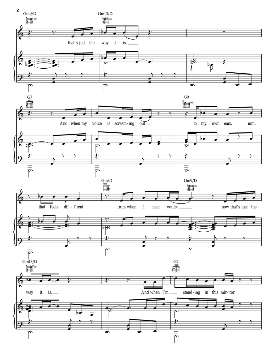 Superpower Piano, Vocal, Guitar scores gallery preview page 2