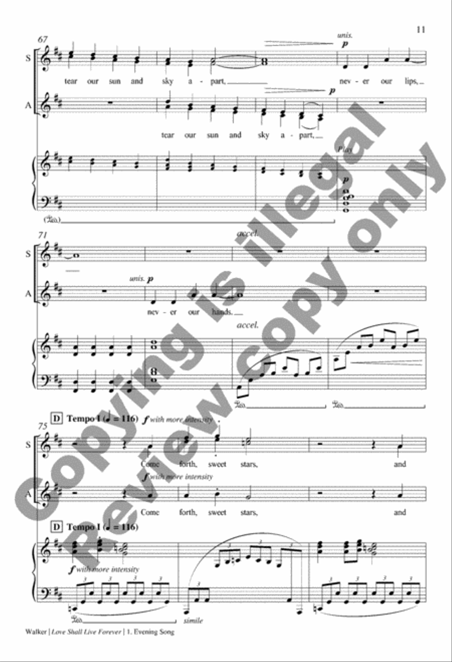 Love Shall Live Forever SSAA scores gallery preview page 12