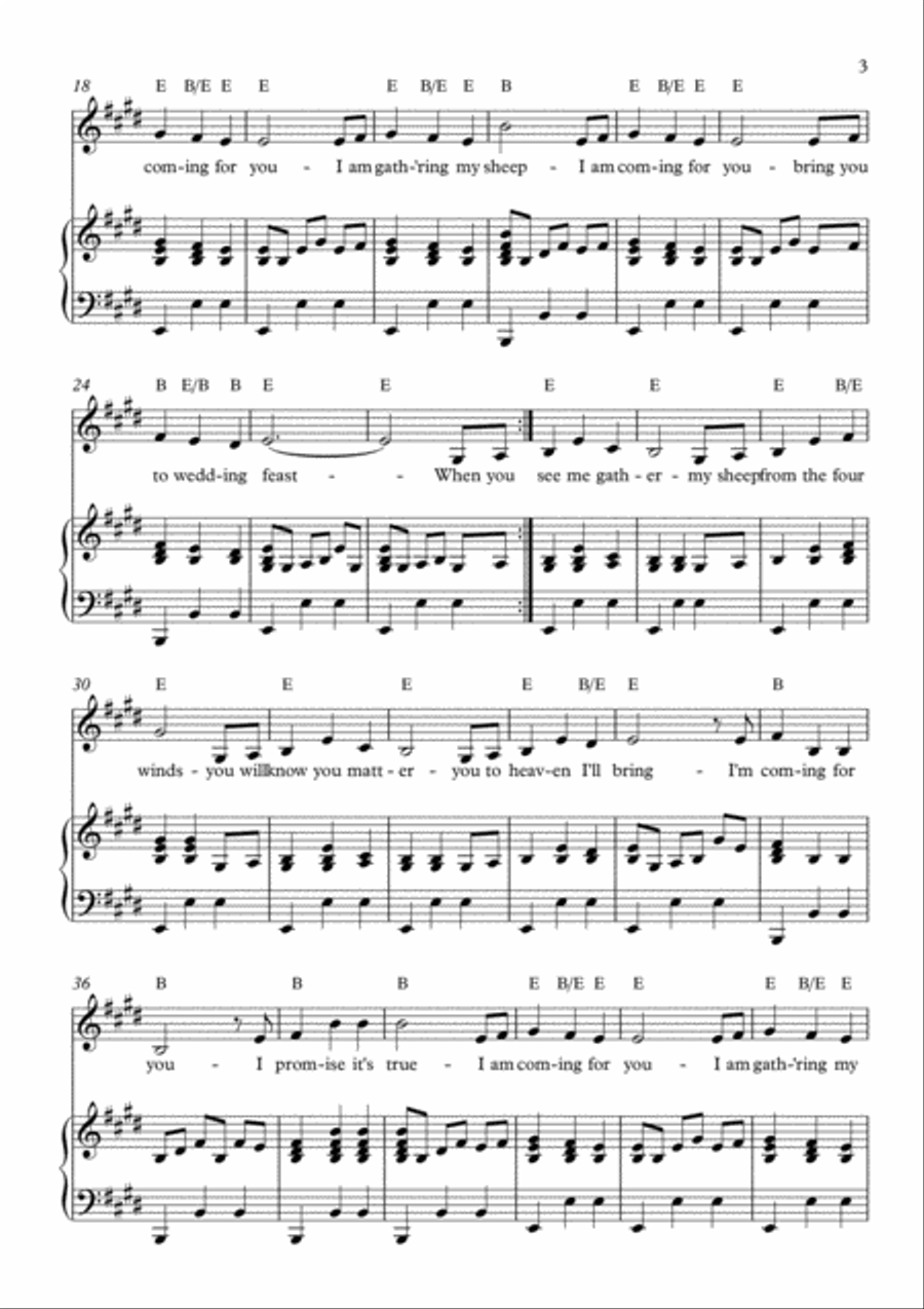 I Am Coming For You I Am Coming For You Voice scores gallery preview page 3