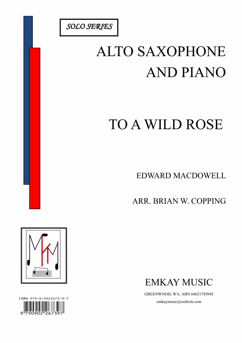 TO A WILD ROSE – ALTO SAXOPHONE AND PIANO image number null