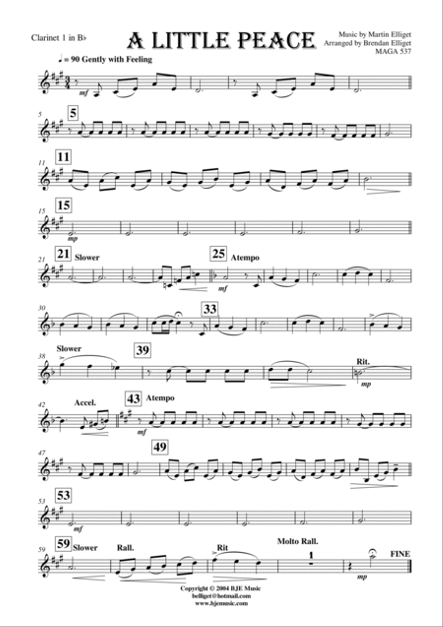 A Little Peace - Orchestra Full Orchestra scores gallery preview page 4