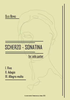 Book cover for Scherzo - Sonatina (for solo guitar)