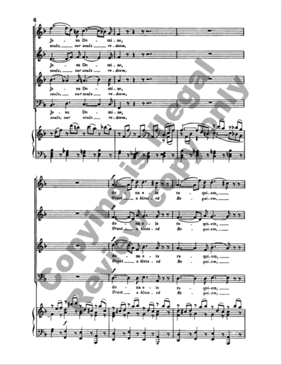Requiem: Lacrymosa Requiem: Lacrymosa 4-Part scores gallery preview page 5