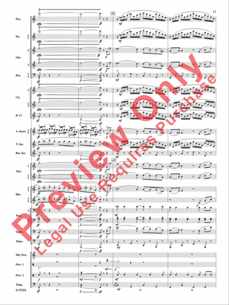 God's Country Concert Band scores gallery preview page 14
