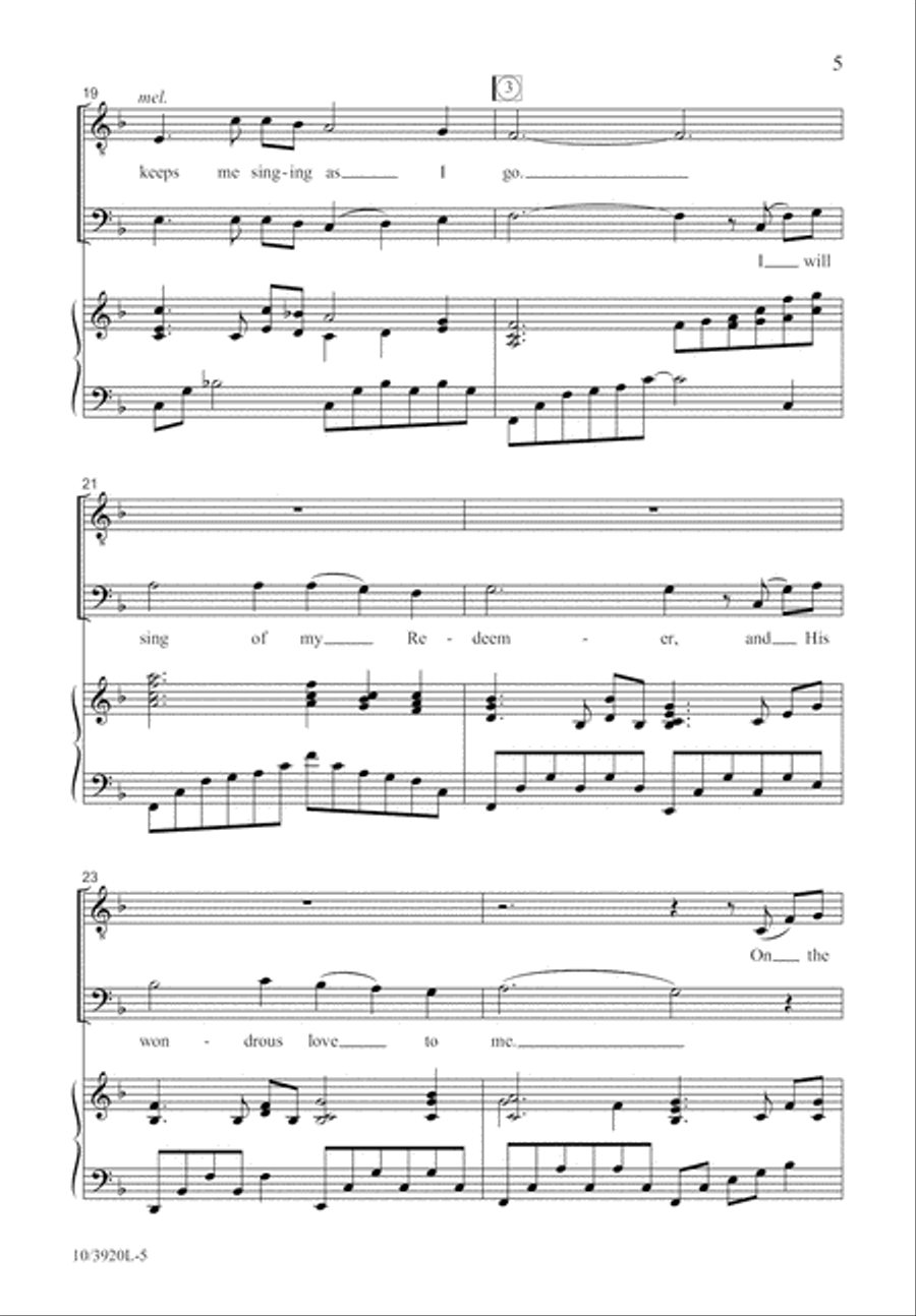 He Keeps Me Singing TTBB scores gallery preview page 6