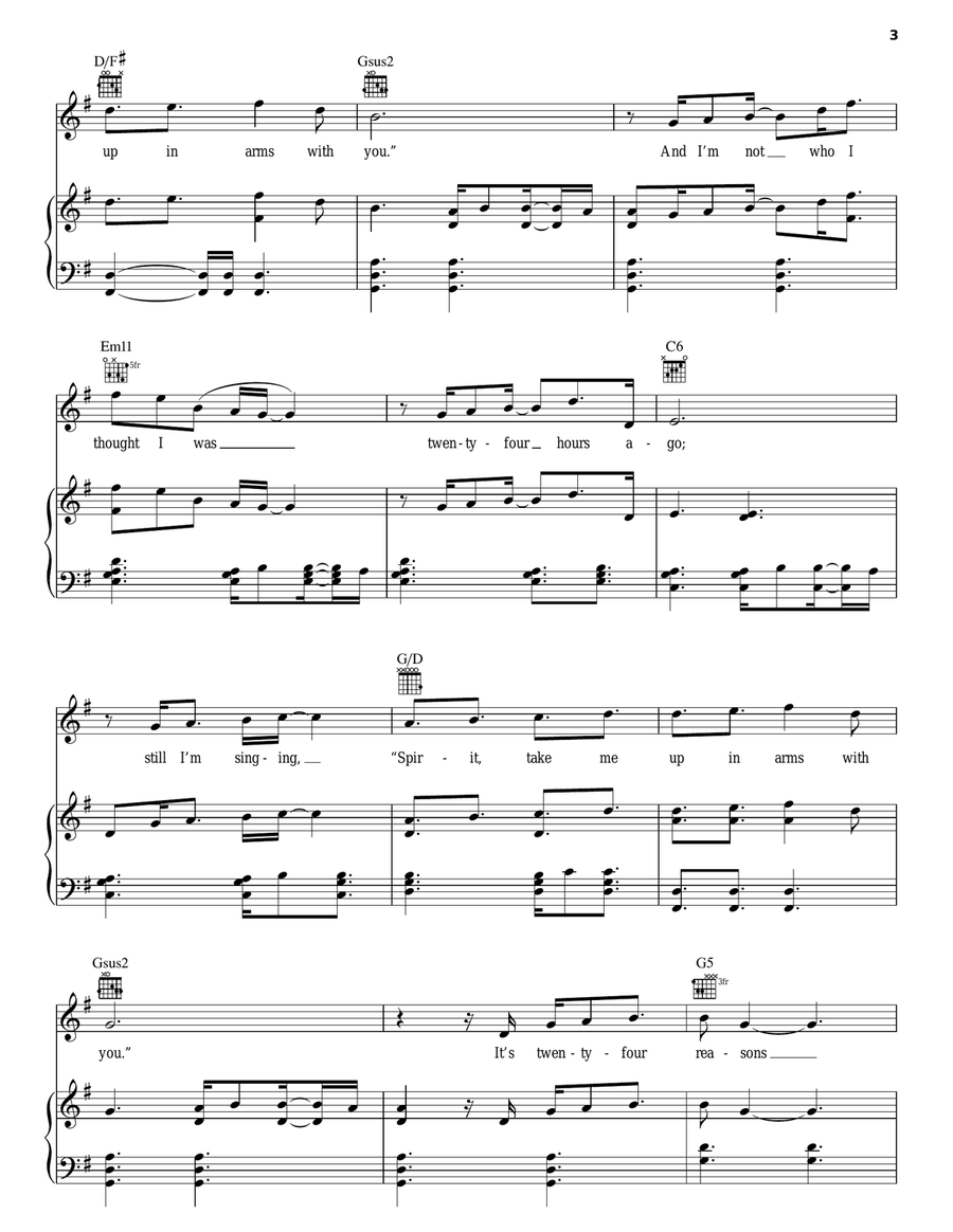 Twenty-Four Piano, Vocal, Guitar scores gallery preview page 3