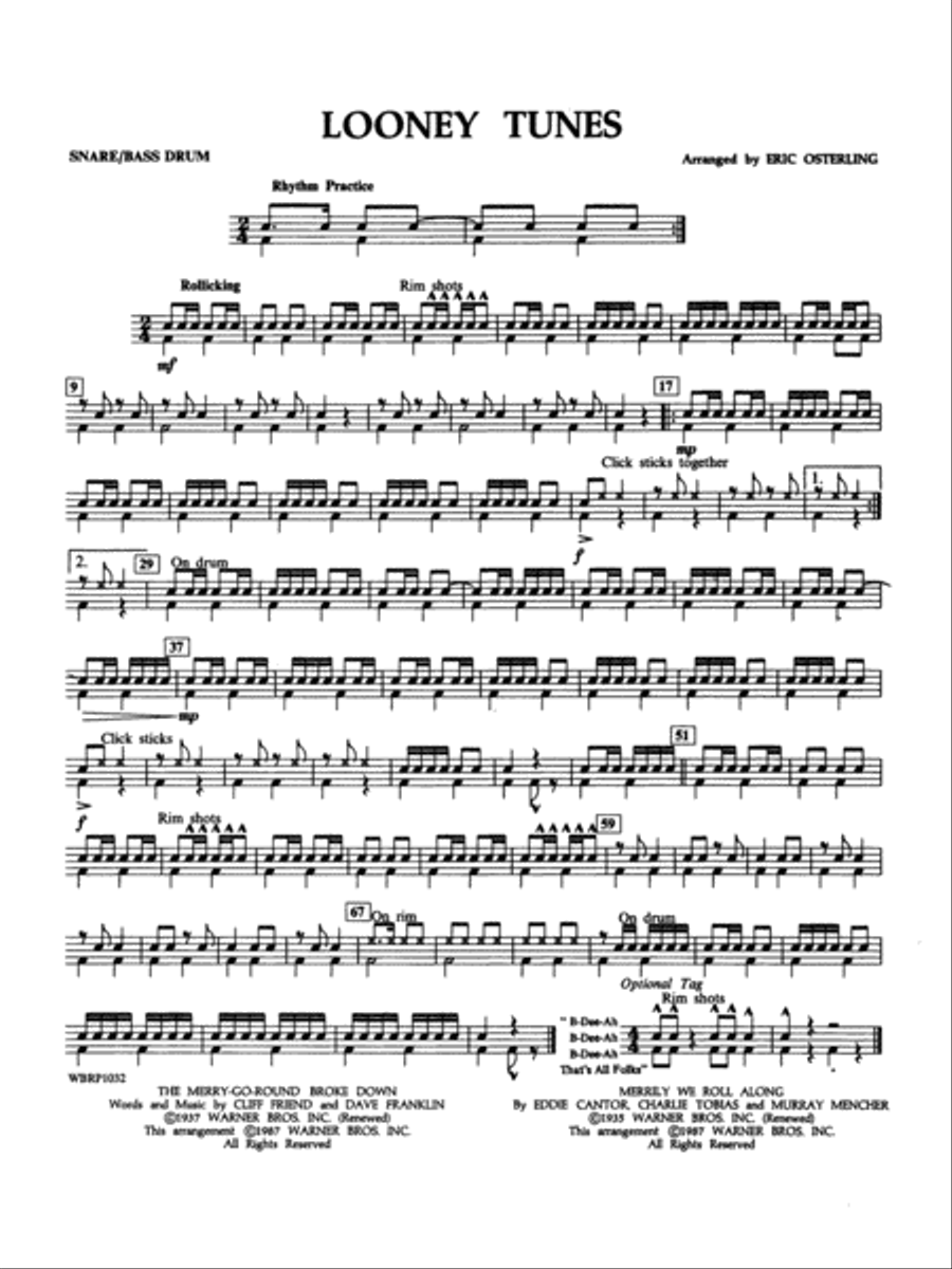 Snare sheet music deals