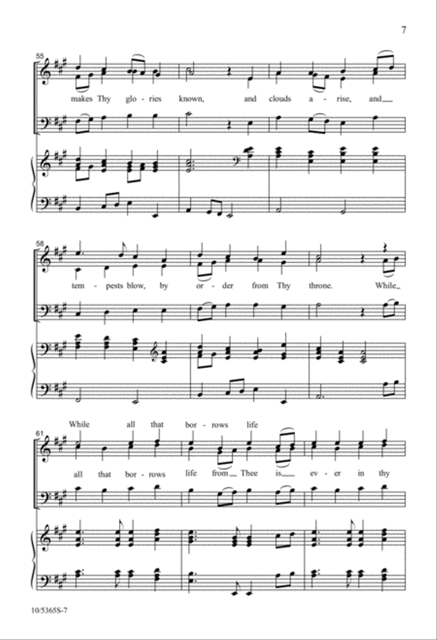 I Sing the Mighty Power of God 3-Part scores gallery preview page 7