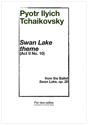 Swan Lake theme, for two cellos
