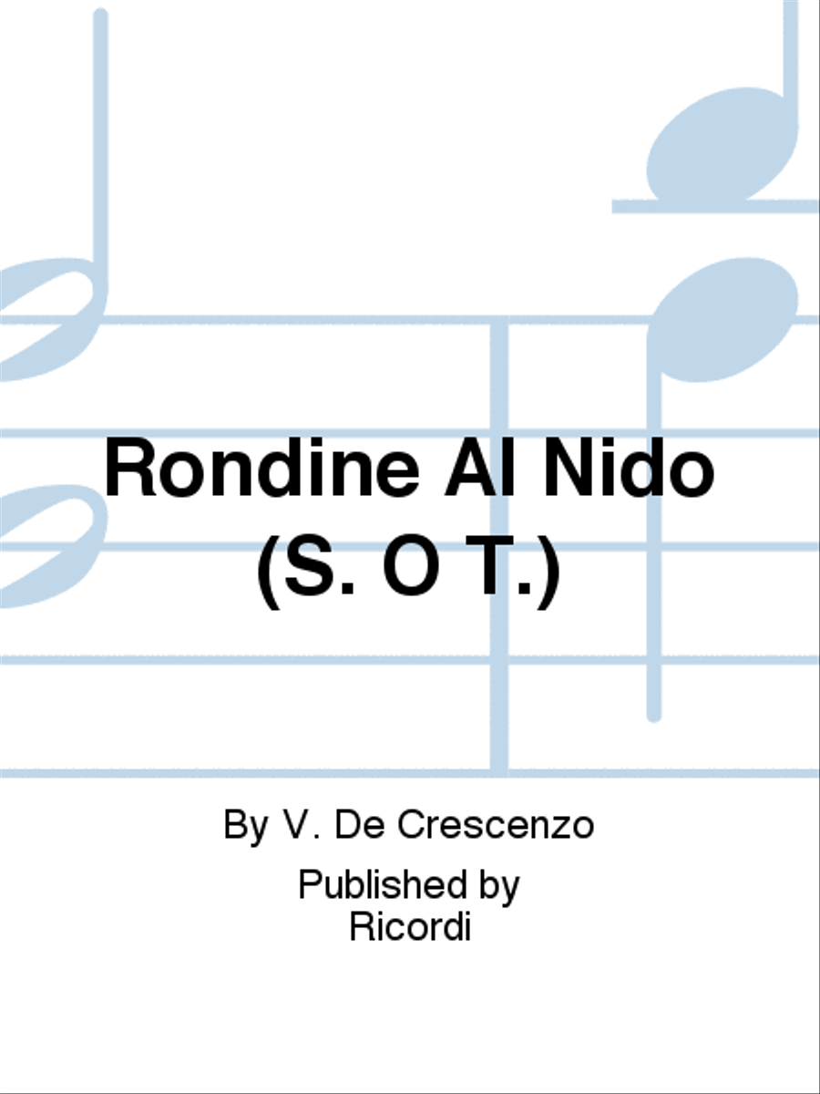 Rondine Al Nido (S. O T.) School and Community scores gallery preview page 1