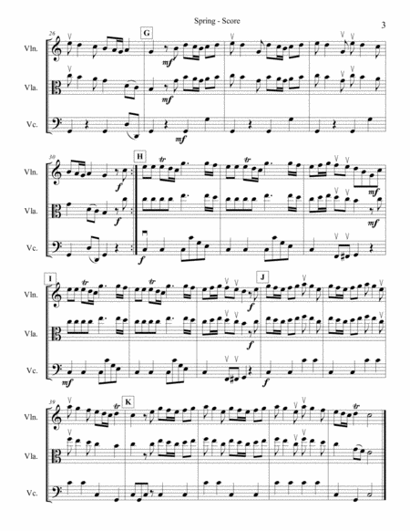Vivaldi Spring (Allegro) for String Trio image number null