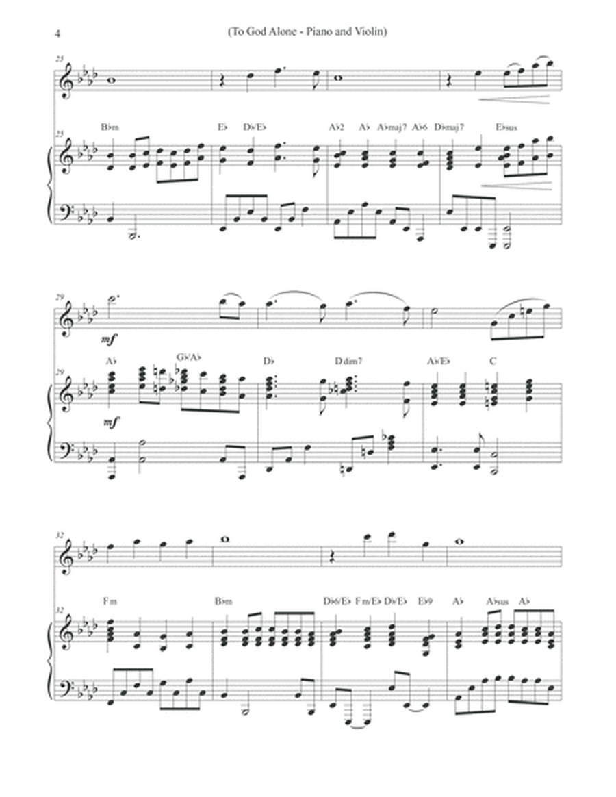 To God Alone (Classic Violin Hymn Arrangement) image number null
