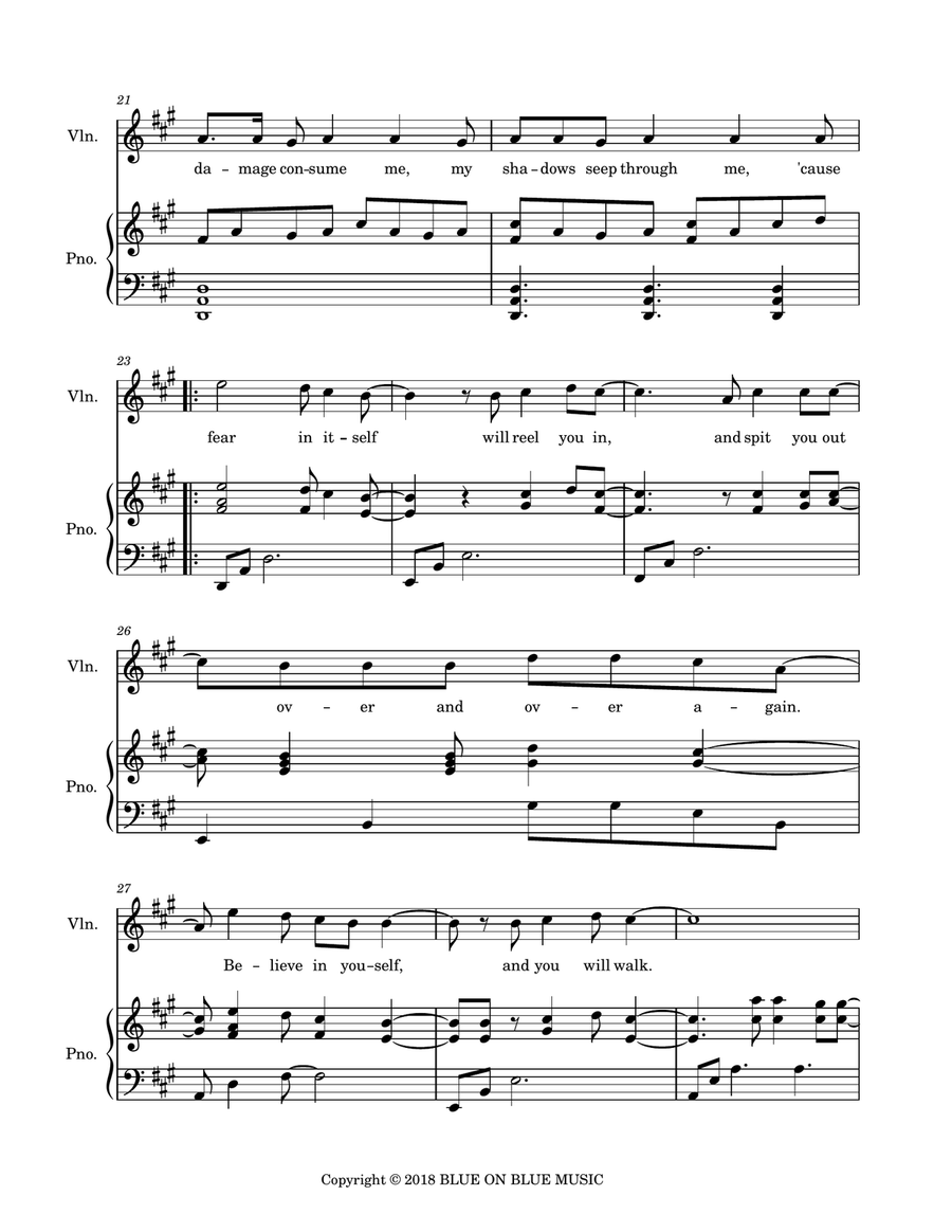 Fear Piano, Vocal scores gallery preview page 3