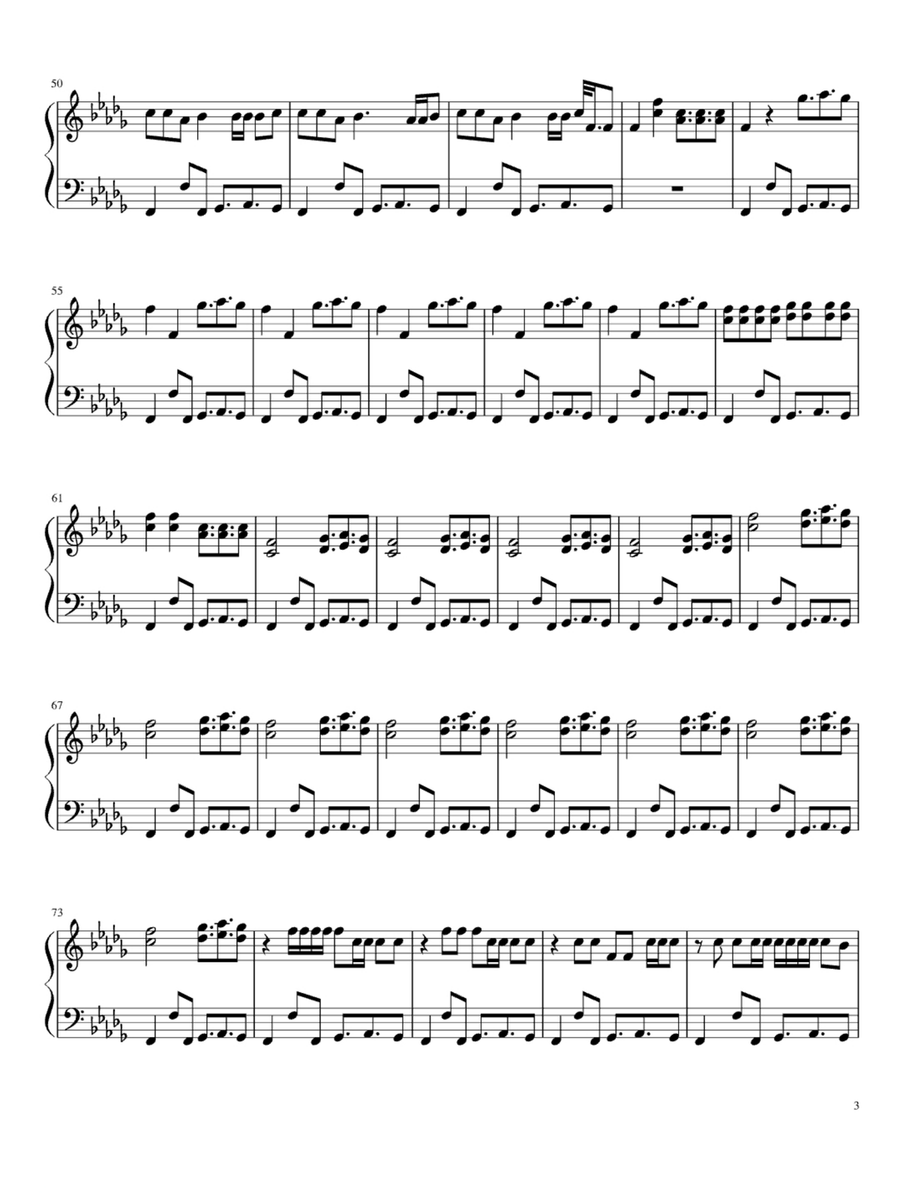 No Manana Easy Piano scores gallery preview page 3