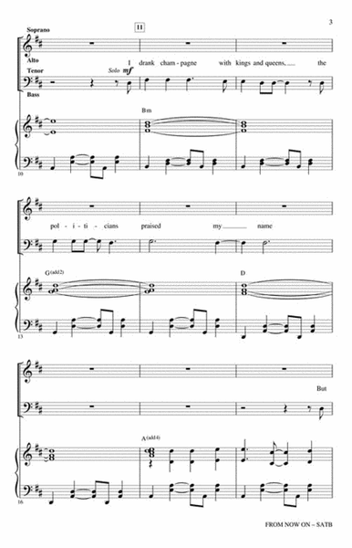 From Now On (from The Greatest Showman) by Benj Pasek Choir - Sheet Music