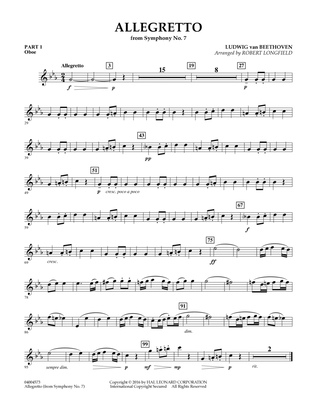 Allegretto (from Symphony No. 7) - Pt.1 - Oboe