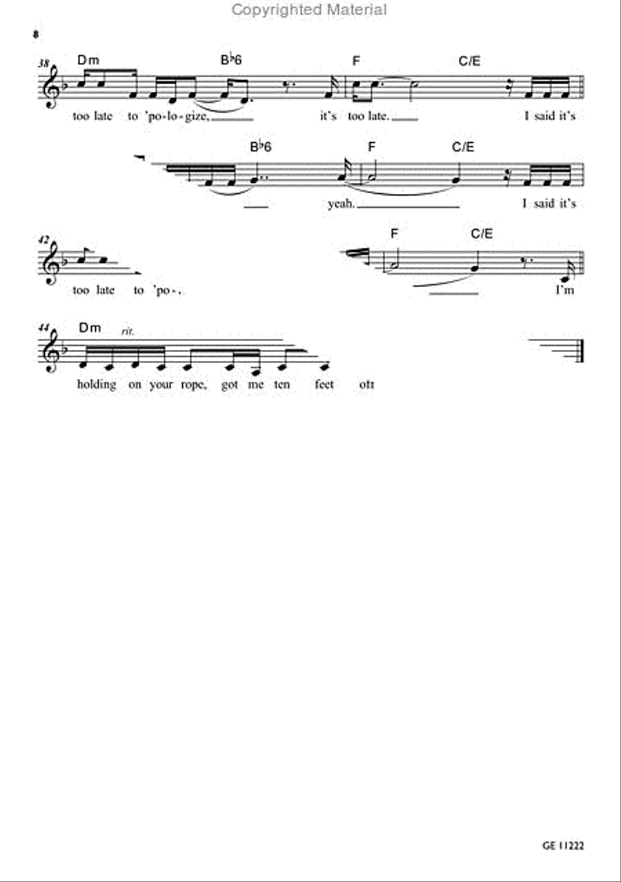 Pop 08 Piano, Vocal, Guitar scores gallery preview page 4