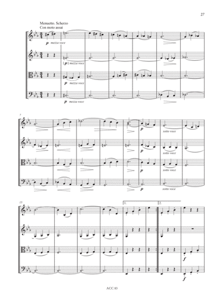 String Quartet Op. 60 No. 3