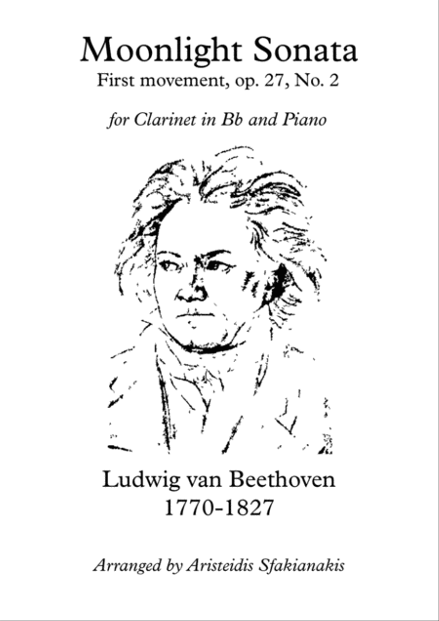 Moonlight Sonata, First Movement, Op. 27, No. 2 Chamber Music scores gallery preview page 1