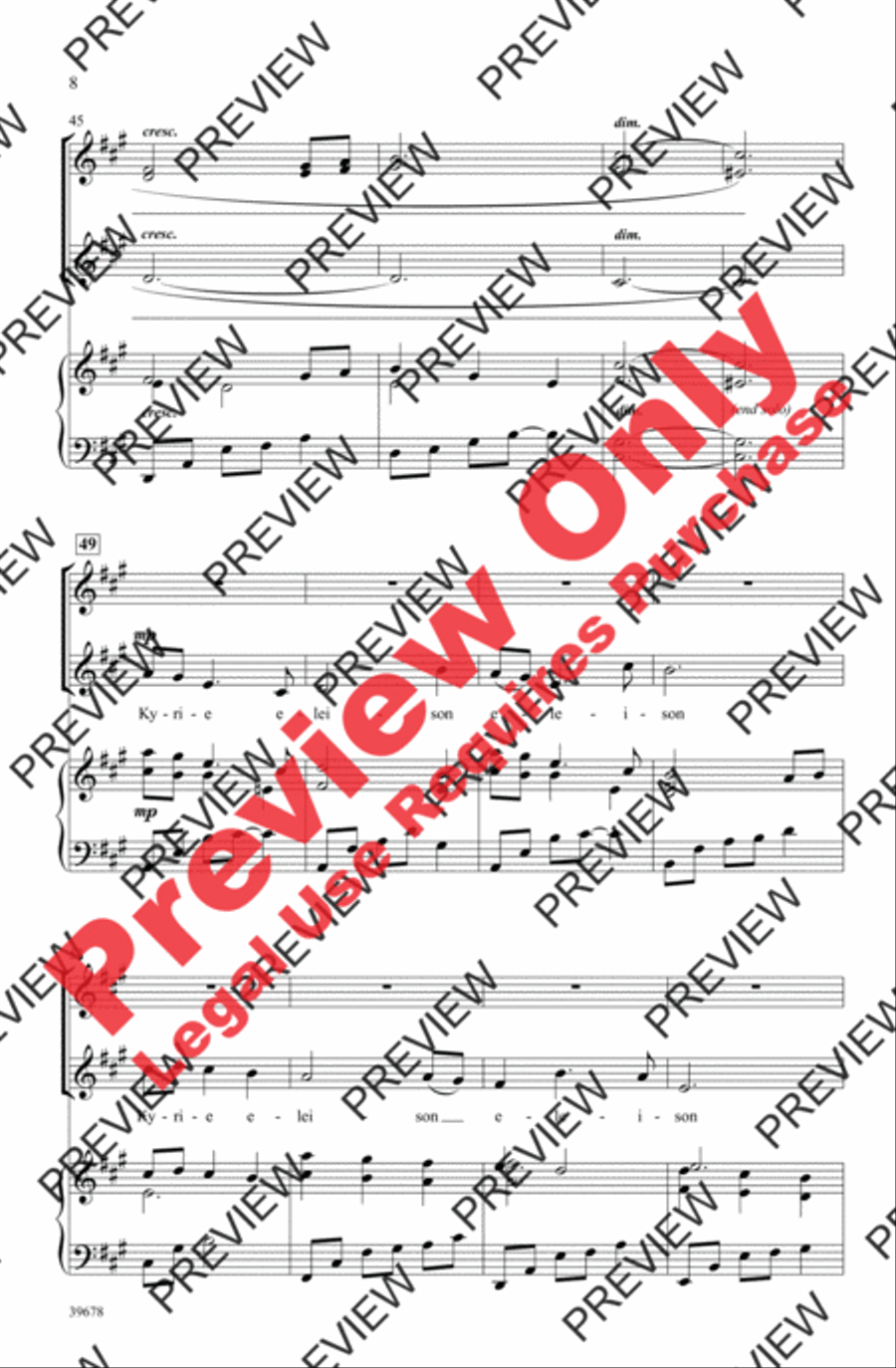 Missa Festiva Women's Choir scores gallery preview page 9