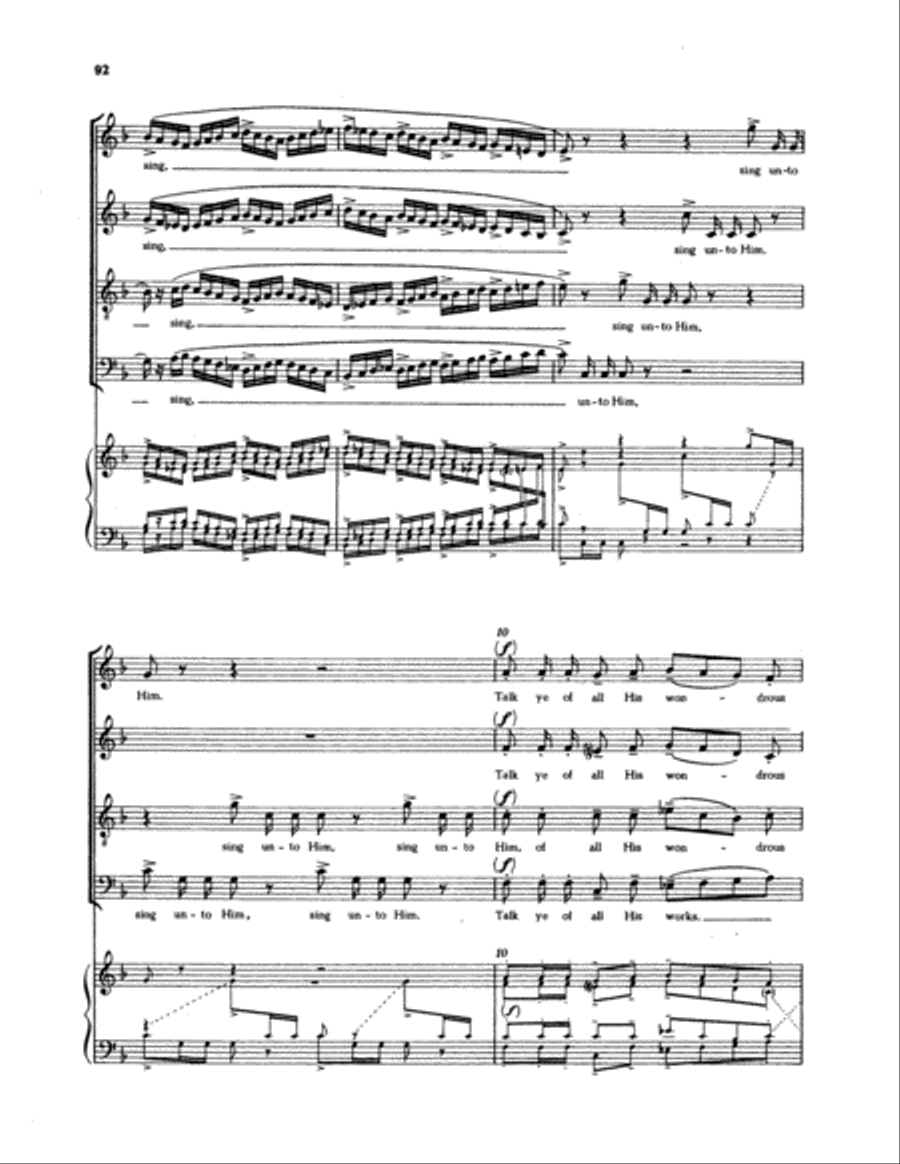 Sing unto Him Divisi scores gallery preview page 3