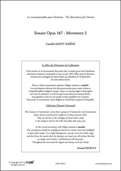 Sonata Opus 167 - Mvt 2 image number null