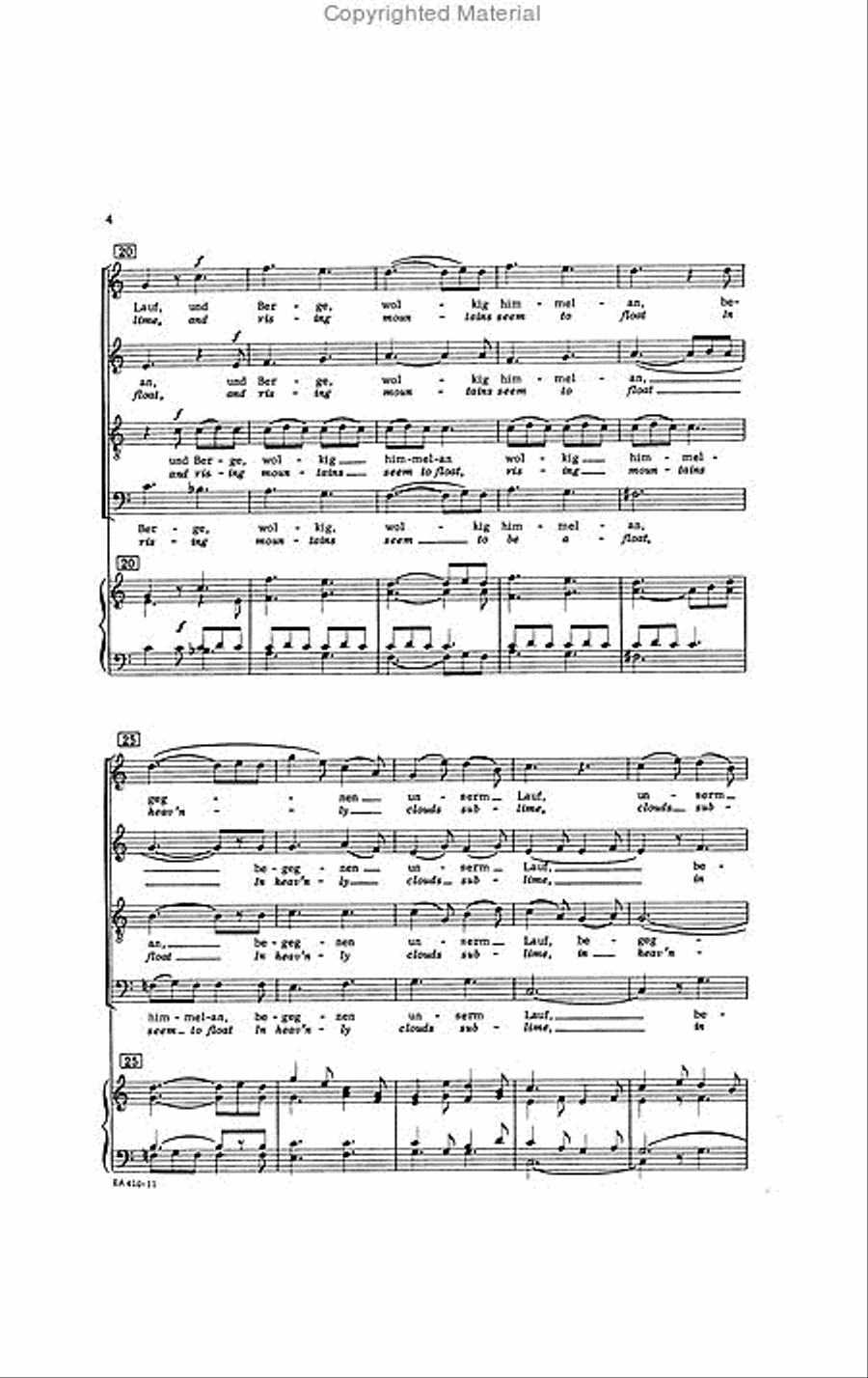 On the Lake 4-Part scores gallery preview page 4