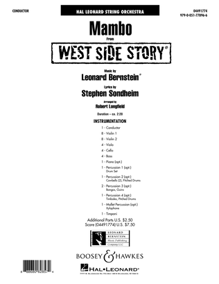 Book cover for Mambo (from West Side Story) - Conductor Score (Full Score)