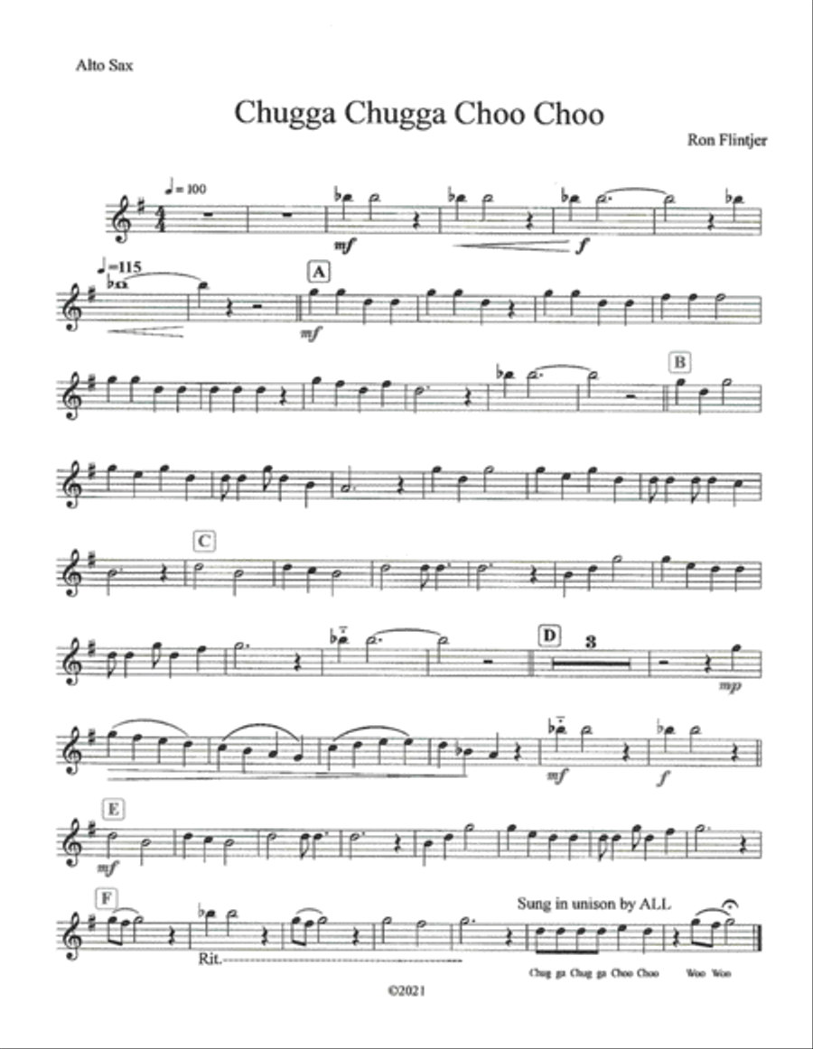 CHUGGA CHUGGA CHOO CHOO Concert Band scores gallery preview page 5
