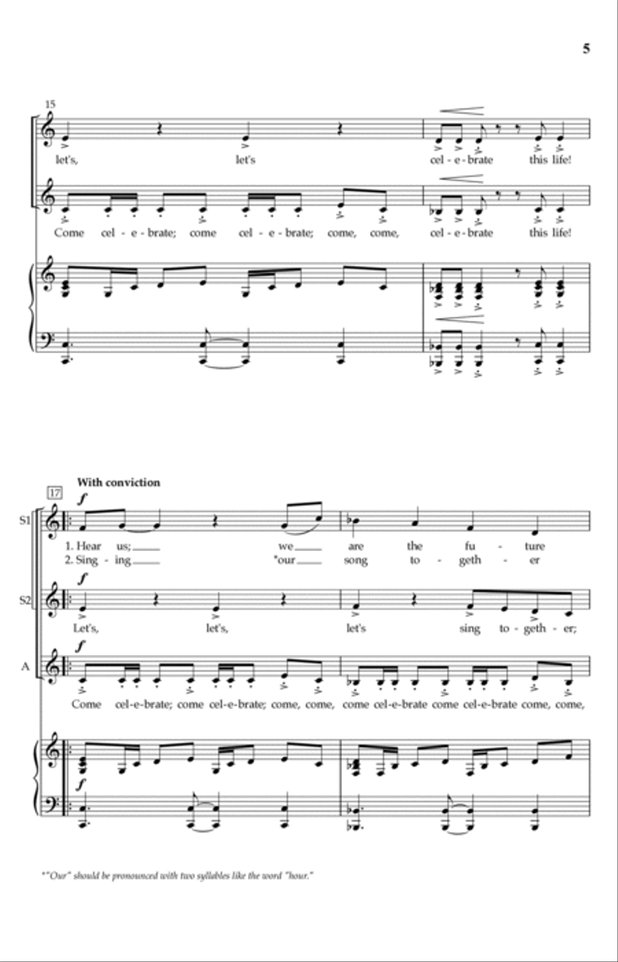 Celebrate This Life! 4-Part scores gallery preview page 3
