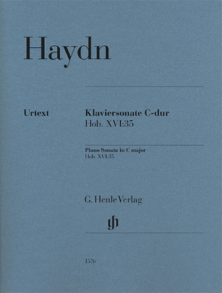 Book cover for Sonata C Major Hob. Xvi:35