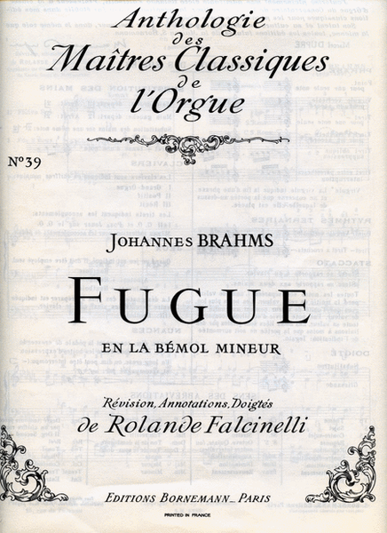 Fugue In A Flat Minor (maitres Classiques No.39) (organ)