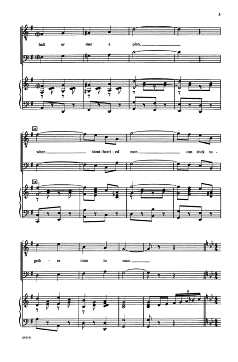 Stouthearted Men Men's Choir scores gallery preview page 4